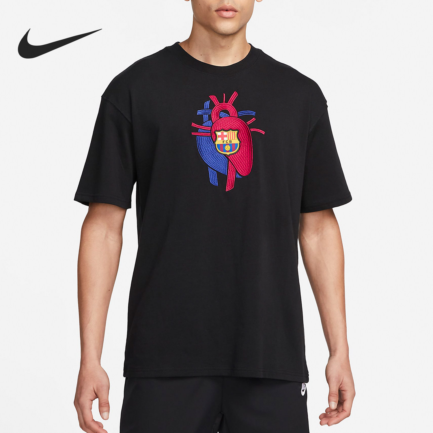 Nike/耐克正品夏季男士个性印花休闲运动短袖T恤FQ1758-010