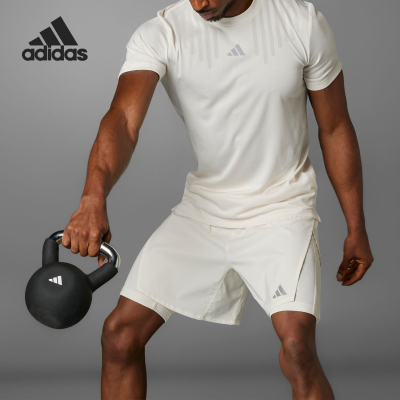 阿迪达斯男士运动健身短袖