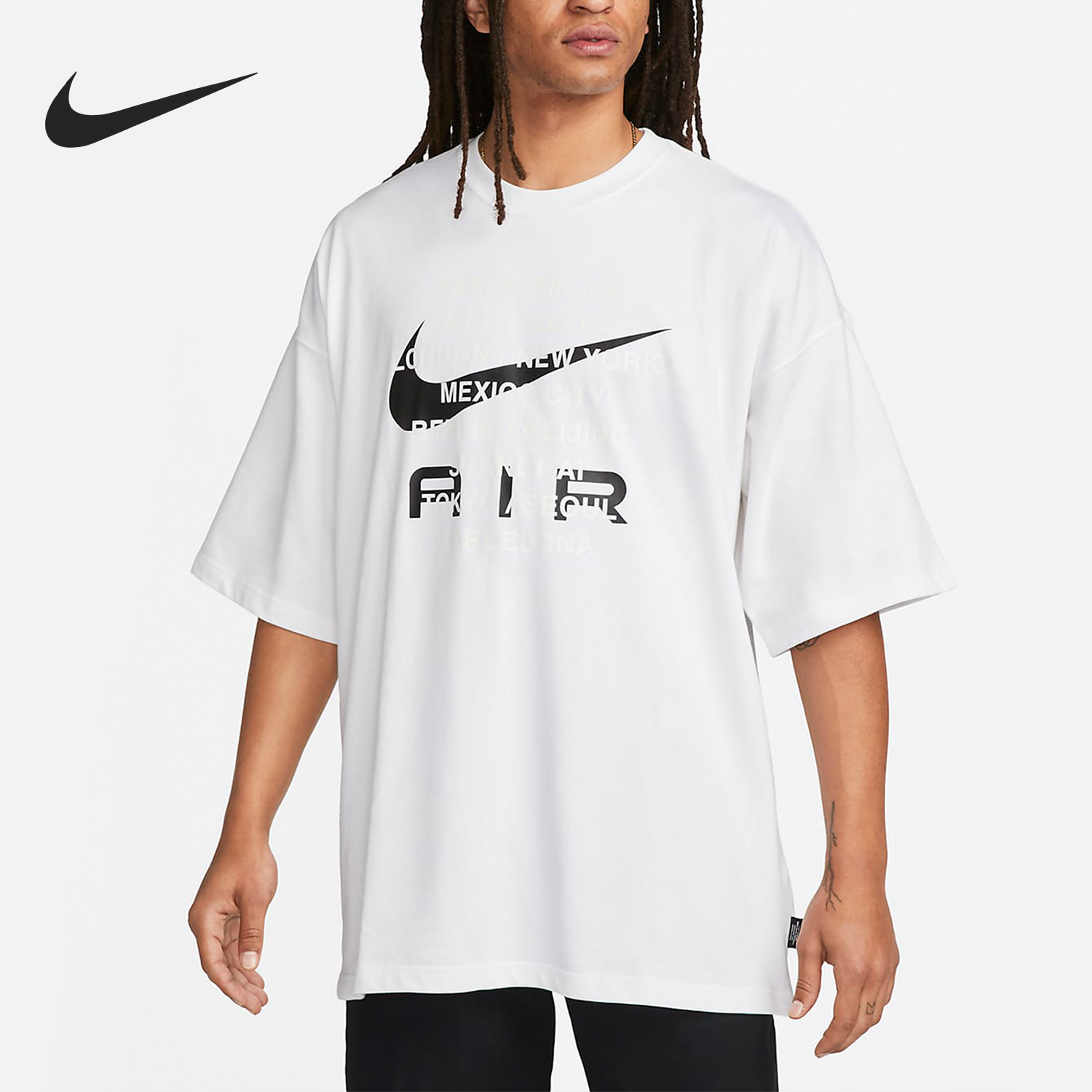 Nike/耐克正品秋季男子新款运动休闲简约时尚短袖FD1250-100
