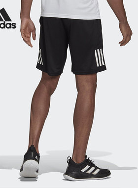 Adidas/阿迪达斯正品当季新款男子三道杠训练健身运动短裤GH7672