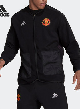 Adidas/阿迪达斯正品运动男子MUFC TRV MID LA 夹克 GR3904