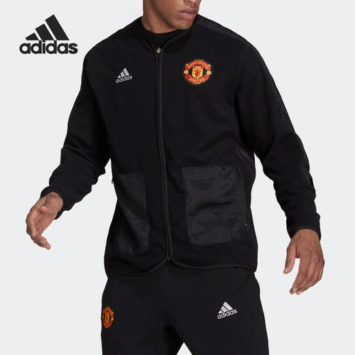 Adidas/阿迪达斯正品运动男子MUFC TRV MID LA 夹克 GR3904