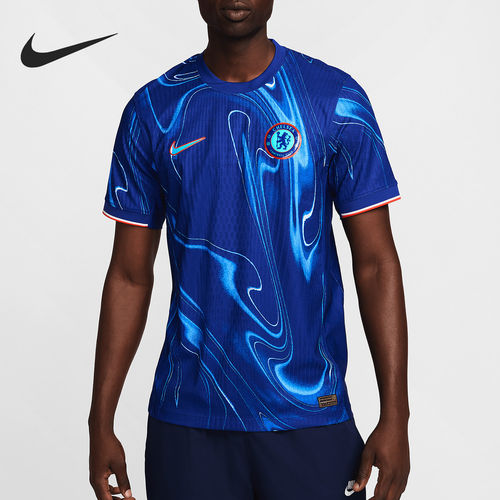 Nike耐克正品切尔西俱乐部男款比赛服短袖速干透气足球FN8760-496