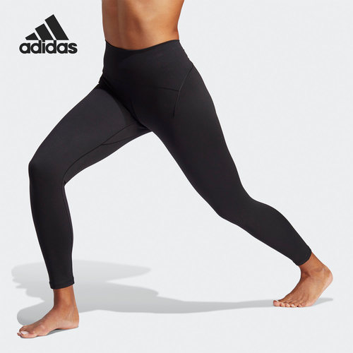 Adidas/阿迪达斯正品春季新款女子瑜伽运动紧身九分裤HS9933