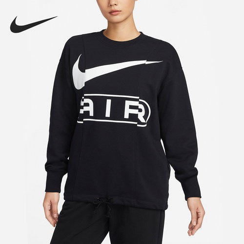 Nike/耐克正品OVERSIZE风女士针织圆领上衣卫衣FN1898-010