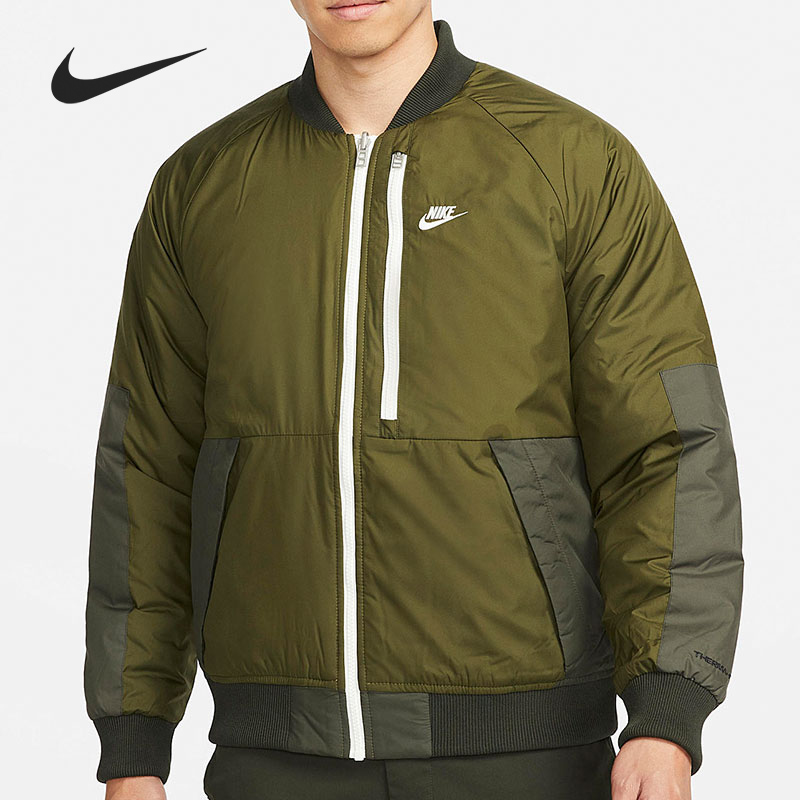 耐克正品男子立领运动棉服夹克