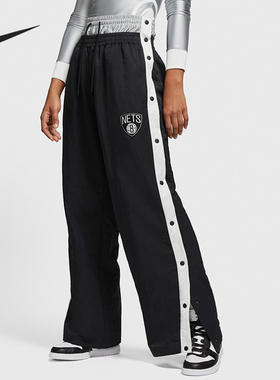 Nike/耐克正品ambush女士复古双腰排扣宽松长裤DB9571-010