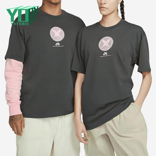 Nike/耐克正品男女同款印花圆领经典运动休闲短袖T恤FN0670-060