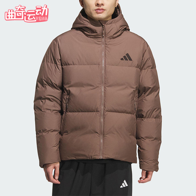 Adidas/阿迪达斯正品PUFFY DOWN JKT男士连帽保暖羽绒服KC5945