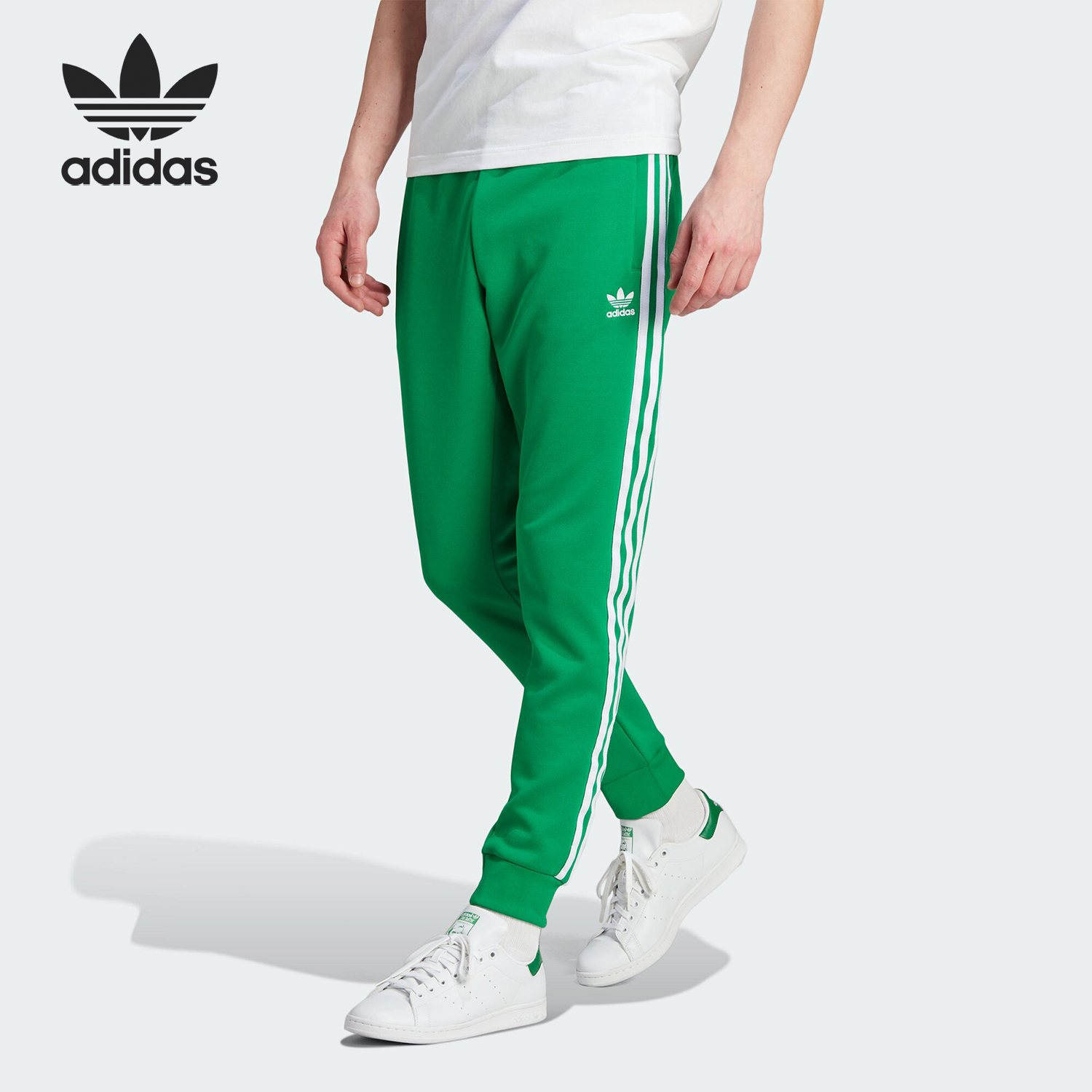 Adidas/阿迪达斯正品三叶草男士新款复古修身运动长裤IK3515