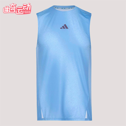 Adidas/阿迪达斯正品夏季男士透气无袖跑步训练运动背心T恤KY5047