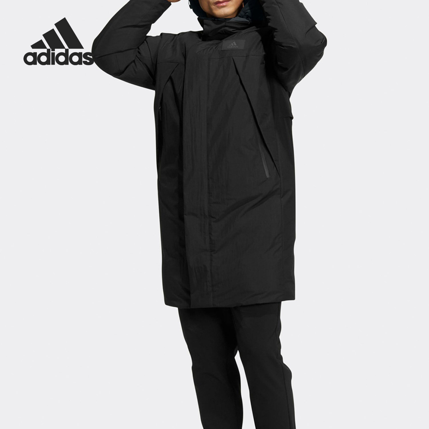 Adidas/阿迪达斯正品当季新款男子保暖运动长款羽绒服HR5233