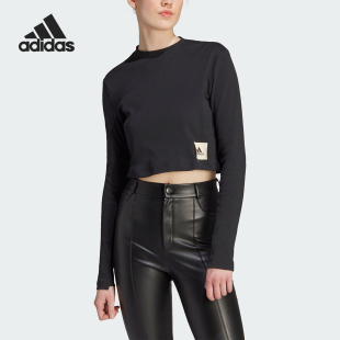 T恤IJ8469 Adidas 阿迪达斯正品 新款 女士运动休闲针织圆领长袖