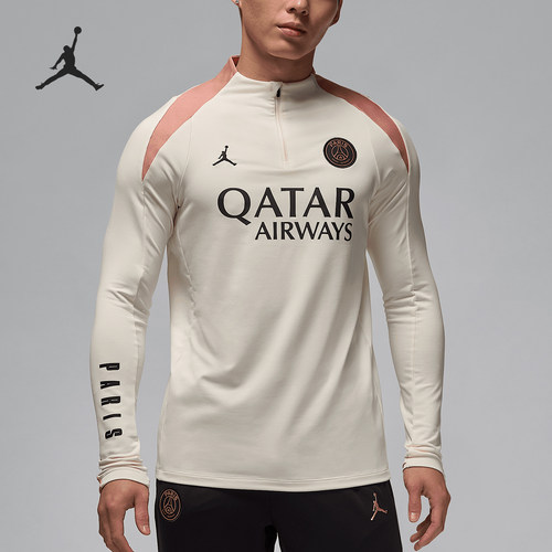 Nike/耐克正品Jordan男士字母修身高领休闲长袖T恤FQ2625-111