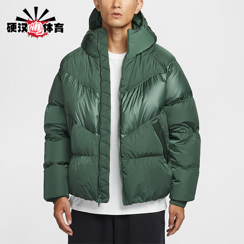 Nike/耐克正品2025冬季款男士短款保暖连帽宽松羽绒服IB2961-319