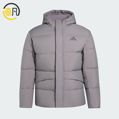 Adidas/阿迪达斯正品LINEAR男士运动连帽保暖休闲羽绒服KR0936