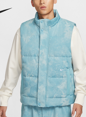 Nike/耐克正品新款男士潮流休闲拒水篮球棉服马甲HF7721-464