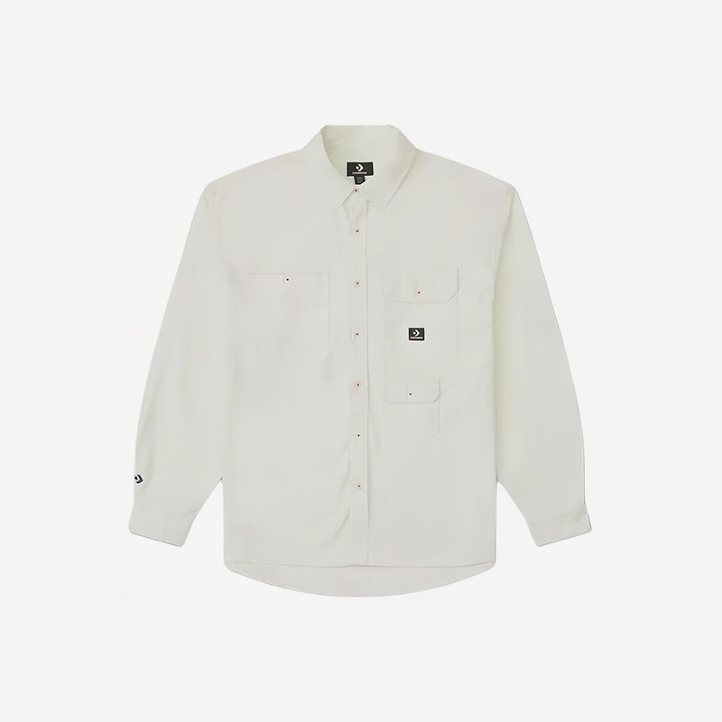 Converse/匡威正品新款男子复古休闲翻领长袖衬衫10026808-A01