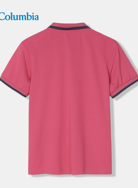 Columbia哥伦比亚正品户外21春新品女休闲针织短袖POLO衫AR1470