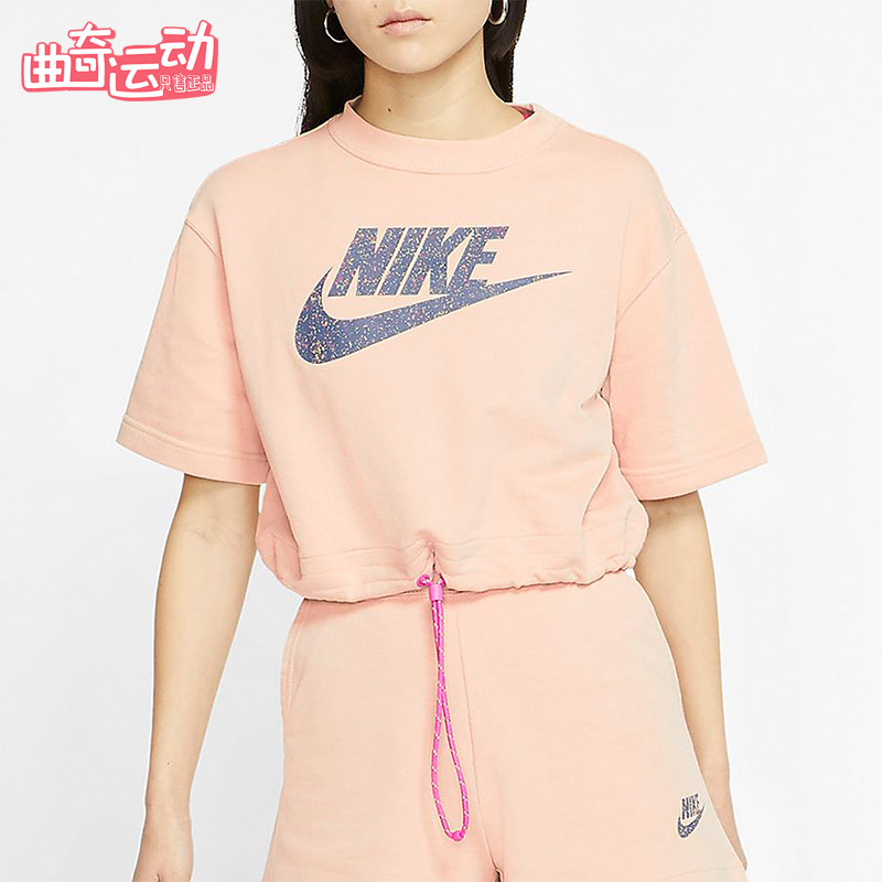 Nike/耐克正品2025女士日常圆领套头透气印花运动短袖CJ2276-287
