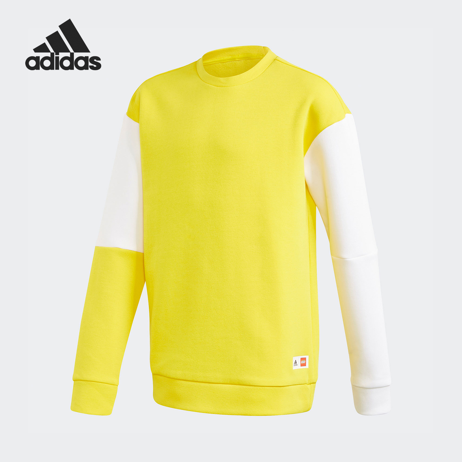 Adidas/阿迪达斯正品U LEGO CREW儿童套头圆领休闲宽松卫衣GN6774