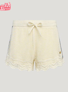 Adidas/阿迪达斯正品三叶草女士镂空针织运动休闲短裤KX0723