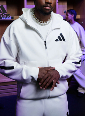 Adidas/阿迪达斯正品M Z.N.E. FZ男士运动训练休闲外套JF2443