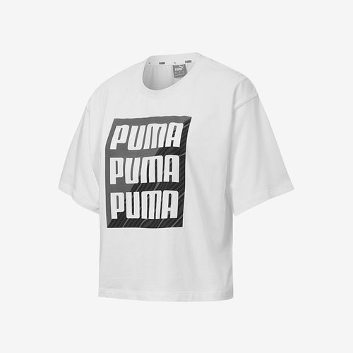 Puma/彪马正品LOGO印花T恤新款男女亲肤休闲短袖T恤586046-02