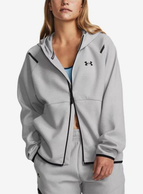 UA/安德玛正品Unstoppable女子运动训练连帽夹克外套1379842-011