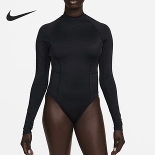 耐克正品 连体泳衣FZ6242 当季 女士简约长袖 010 新款 Nike