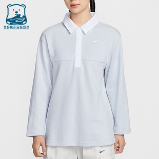 T恤IF0358 Nike 翻领套头长袖 Sportswear女士运动经典 043 耐克正品