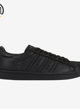 Adidas/阿迪达斯正品三叶草男女黑色低帮经典复古日常板鞋KI0824