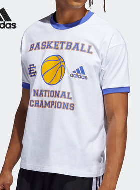 Adidas/阿迪达斯正品夏季男子时尚潮流运动圆领短袖T恤H48543