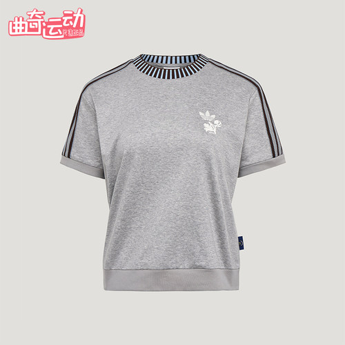 Adidas/阿迪达斯正品女士休闲舒适透气套头运动短袖T恤KY8316