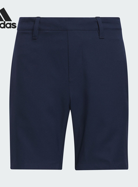 Adidas/阿迪达斯正品2024新款大童高尔夫运动透气短裤IU3505