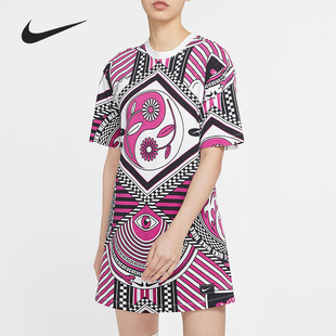 Nike/耐克SPORTSWEAR 夏季新款女子印花运动休闲连衣裙CJ3626