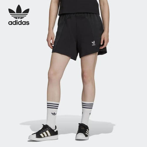 Adidas/阿迪达斯正品三叶草当季女子拼接运动宽松短裤HC7036