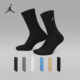 Nike 451 FQ0755 耐克正品 JORDAN儿童透气中筒运动袜六双装