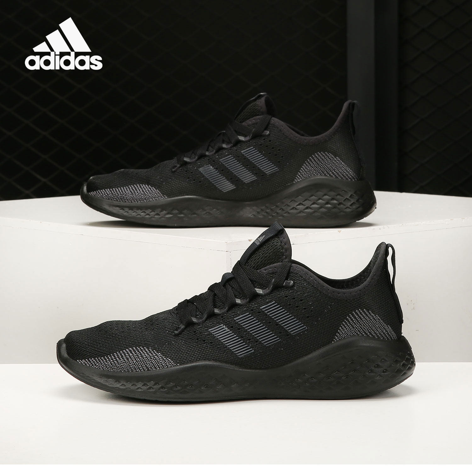 Adidas/阿迪达斯正品新款黑武士bounce 男子运动跑步鞋FZ1985