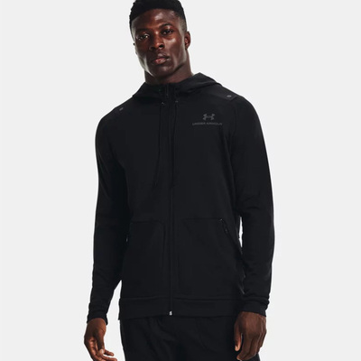 安德玛正品UA RUSH男子连帽宽松训练运动外套休闲跑步夹克1367770