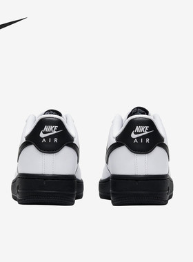 Nike/耐克正品AirForce1新款儿童白黑色校园板鞋CT3839-121