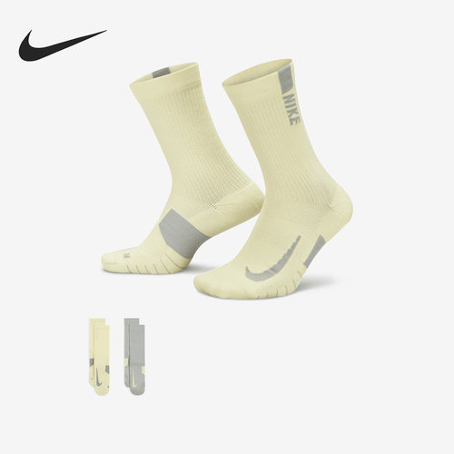 Nike/耐克正品2023春季男女运动舒适中筒袜两双装SX7557-938