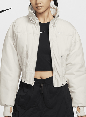 Nike/耐克正品新款女士休闲收腰短款保暖时尚棉服FV7819-104