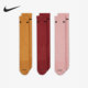 耐克正品 休闲男女时尚 透气潮流运动袜三双装 Nike SX6891 922