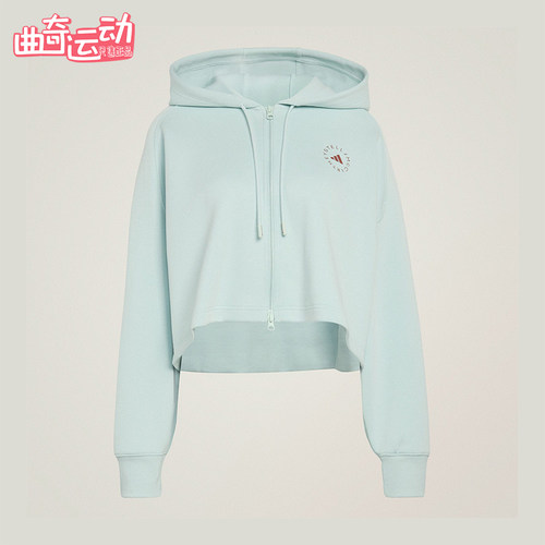 Adidas/阿迪达斯正品SMC新款女浅蓝色运动生活经典夹克外套JZ0655