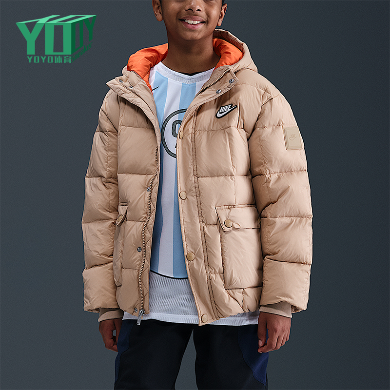 Nike/耐克正品Premium大童休闲宽松轻巧户外运动羽绒服IQ6136-200