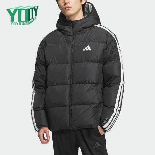 Adidas/阿迪达斯正品2025冬季男士运动双面穿保暖羽绒服KC2490