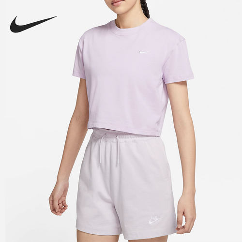 Nike/耐克正品当季新款高腰女子运动圆领短袖DA0324-320