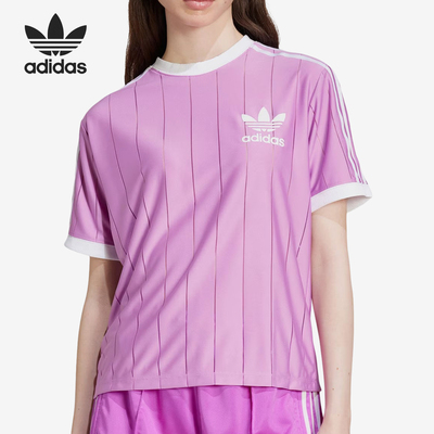 阿迪达斯女士休闲运动短袖