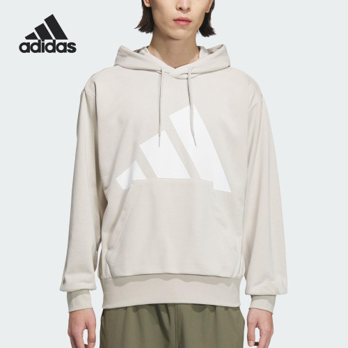 Adidas/阿迪达斯正品2025春季男士针织休闲连帽卫衣JZ2150